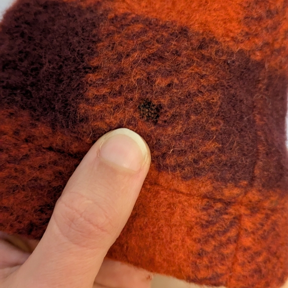 Free People Buffalo Plaid Wool Jacket Coat - Size 0 - Picture 9 of 12